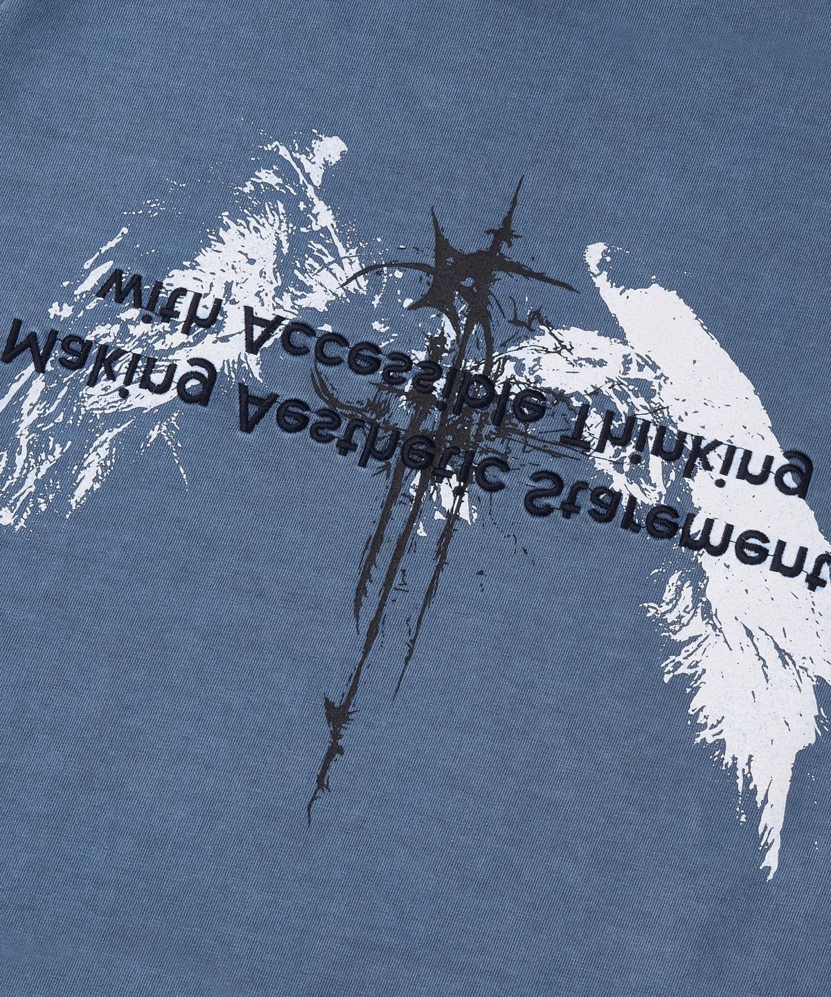 마사트(MASAT) P. Flapping short sleeve _ Smoke blue