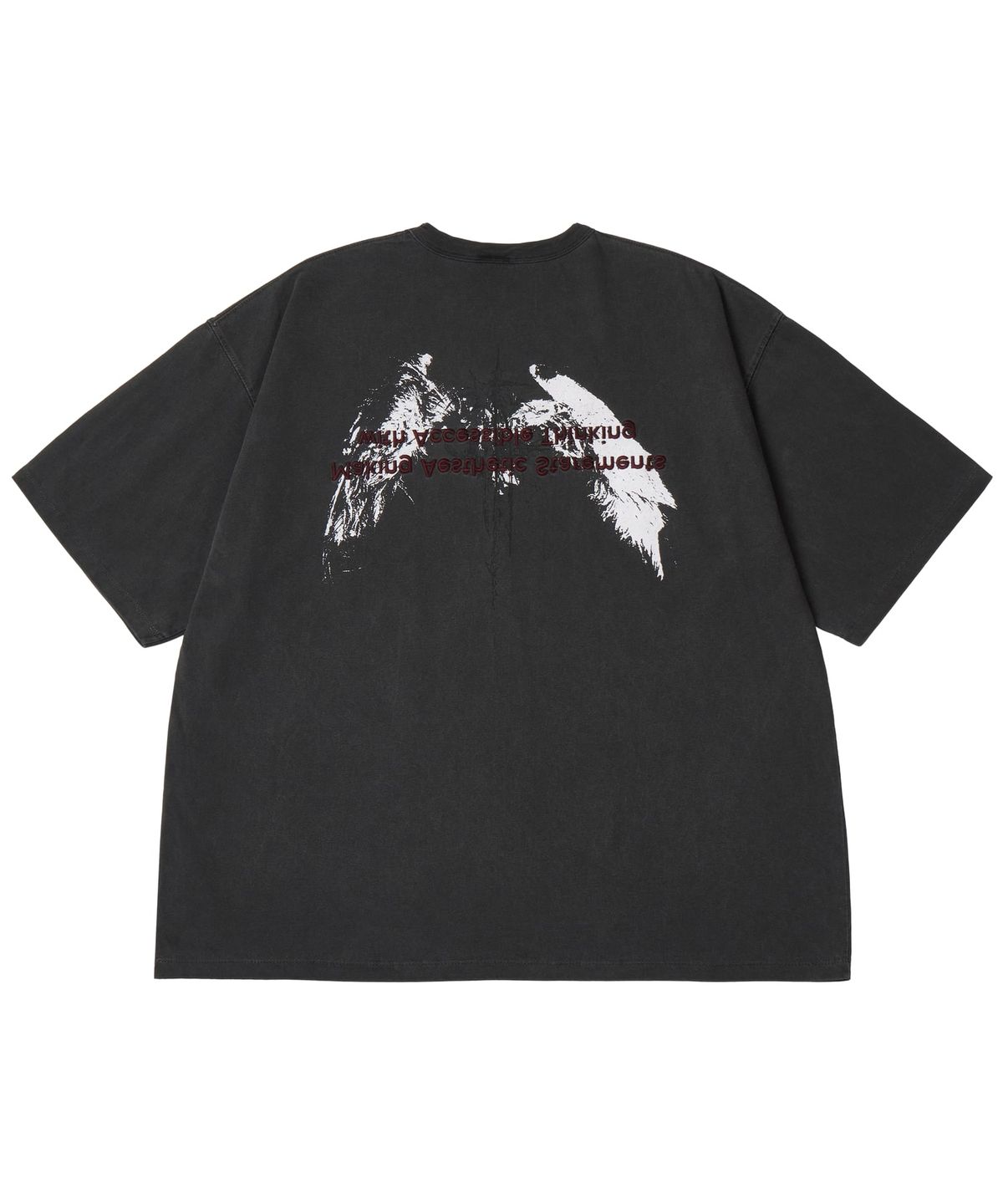 마사트(MASAT) P. Flapping short sleeve _ Dark gray