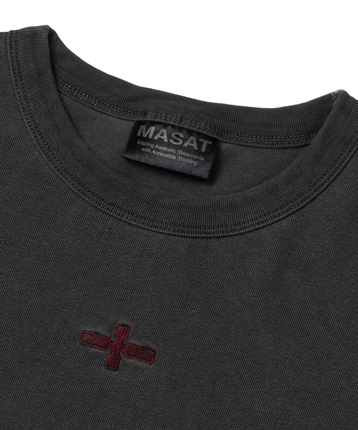 마사트(MASAT) P. Flapping short sleeve _ Dark gray