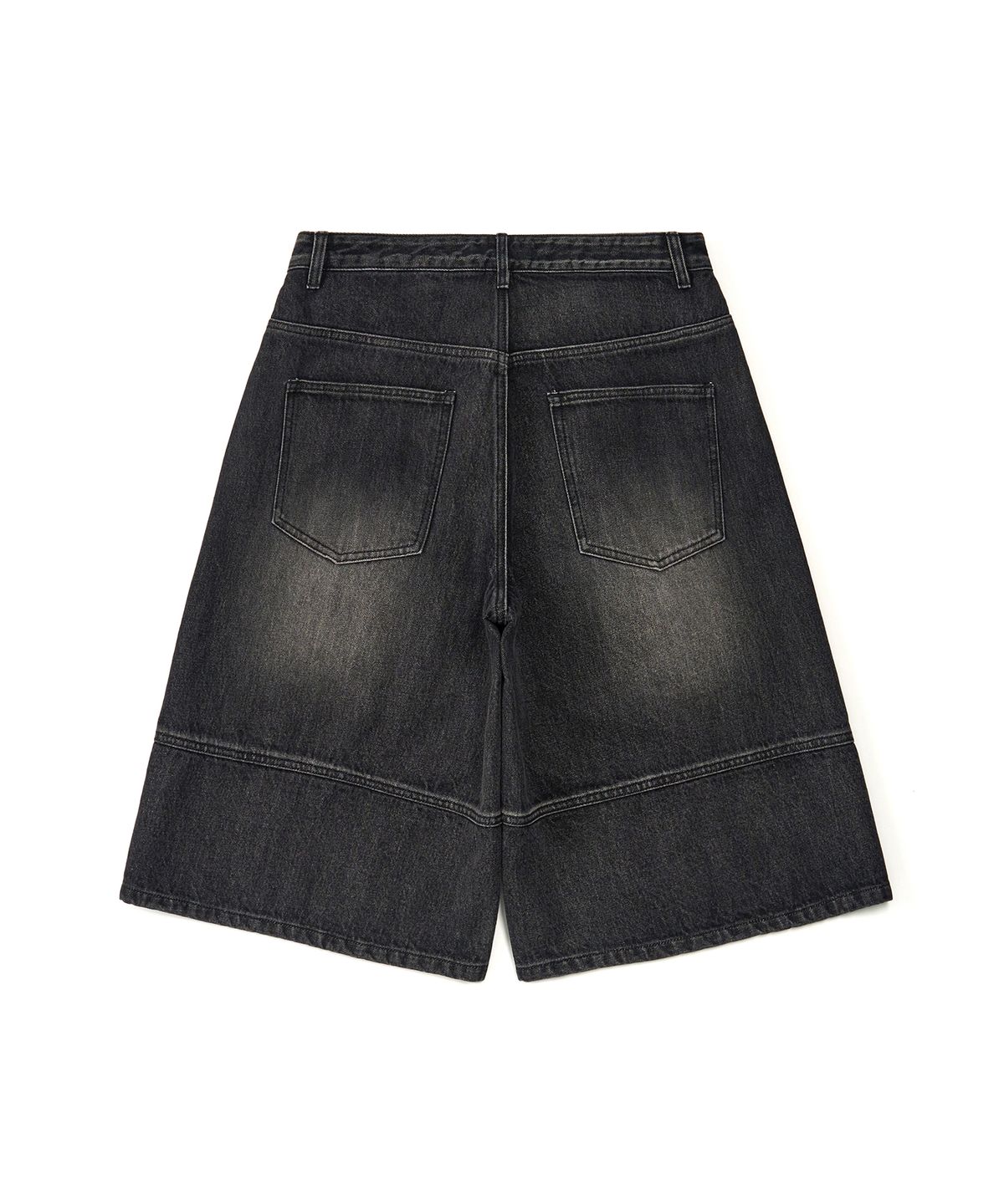 엑스컨테이너(EXCONTAINER) 인시전 버뮤다 데님 팬츠 (WASHED BLACK)