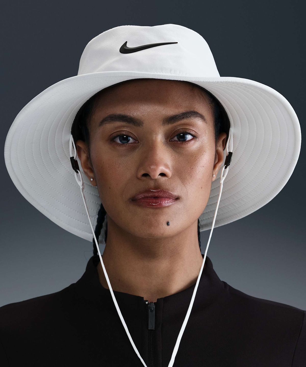 나이키(NIKE) 에이펙스 드라이 핏 버킷 햇 - 화이트:블랙 / HJ7158-100