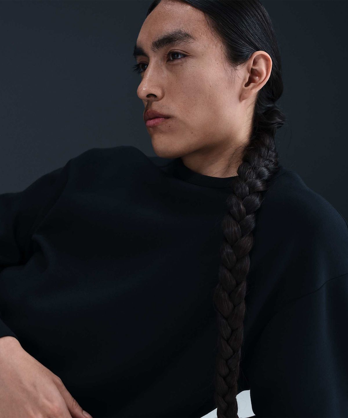 나이키(NIKE) 24.7 임파서블리소프트 드라이 핏 크루 M - 블랙:다크 스모크 그레이 / HQ6965-010