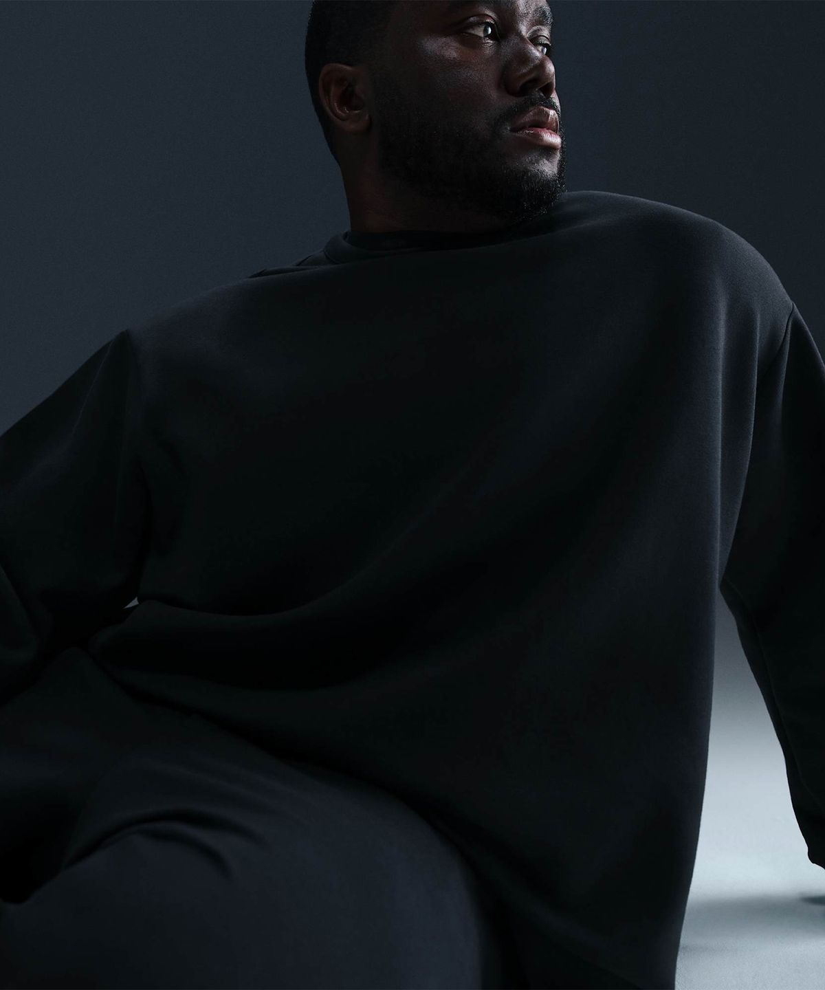 나이키(NIKE) 24.7 임파서블리소프트 드라이 핏 크루 M - 블랙:다크 스모크 그레이 / HQ6965-010