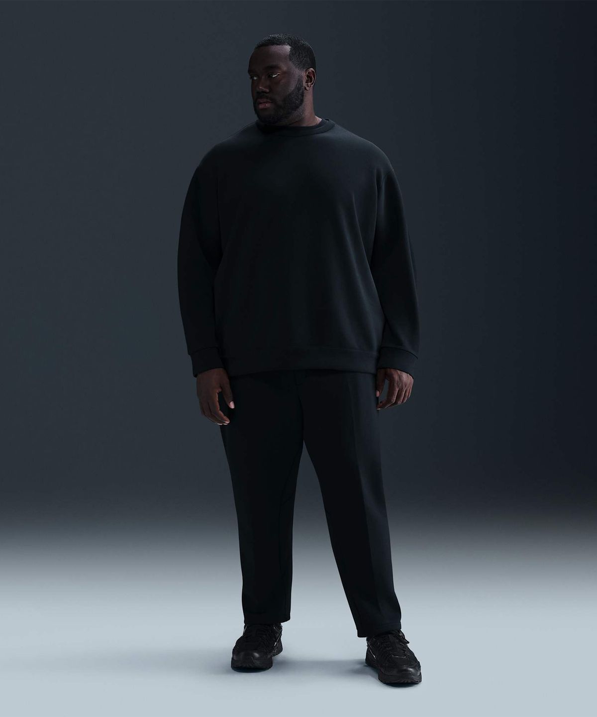나이키(NIKE) 24.7 임파서블리소프트 드라이 핏 크루 M - 블랙:다크 스모크 그레이 / HQ6965-010