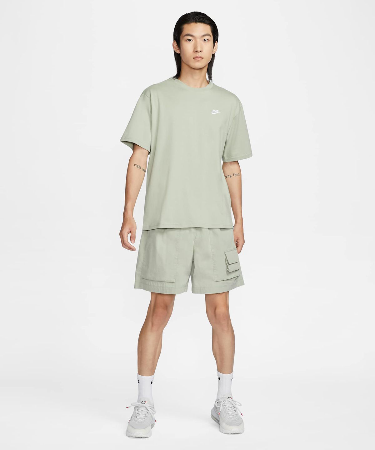 나이키(NIKE) 스포츠웨어 클럽 티셔츠 M - 제이드 호라이즌 / FV0376-370