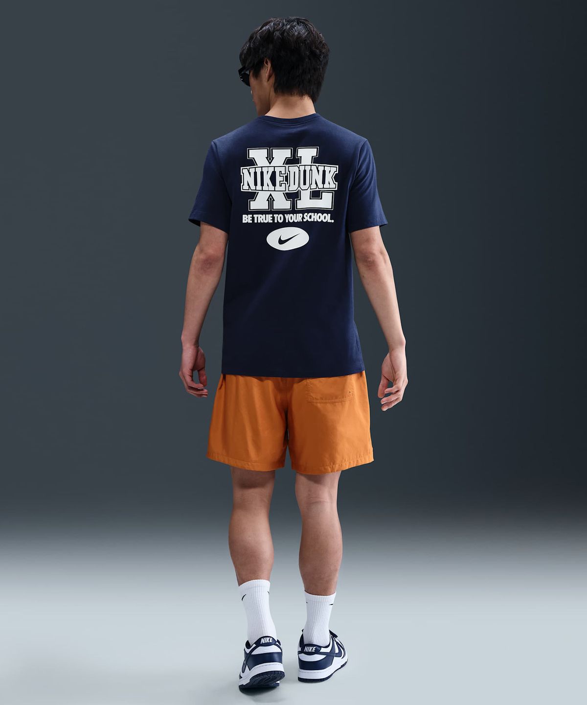 나이키(NIKE) 스포츠웨어 티셔츠 M - 미드나이트 네이비 / HJ0773-410