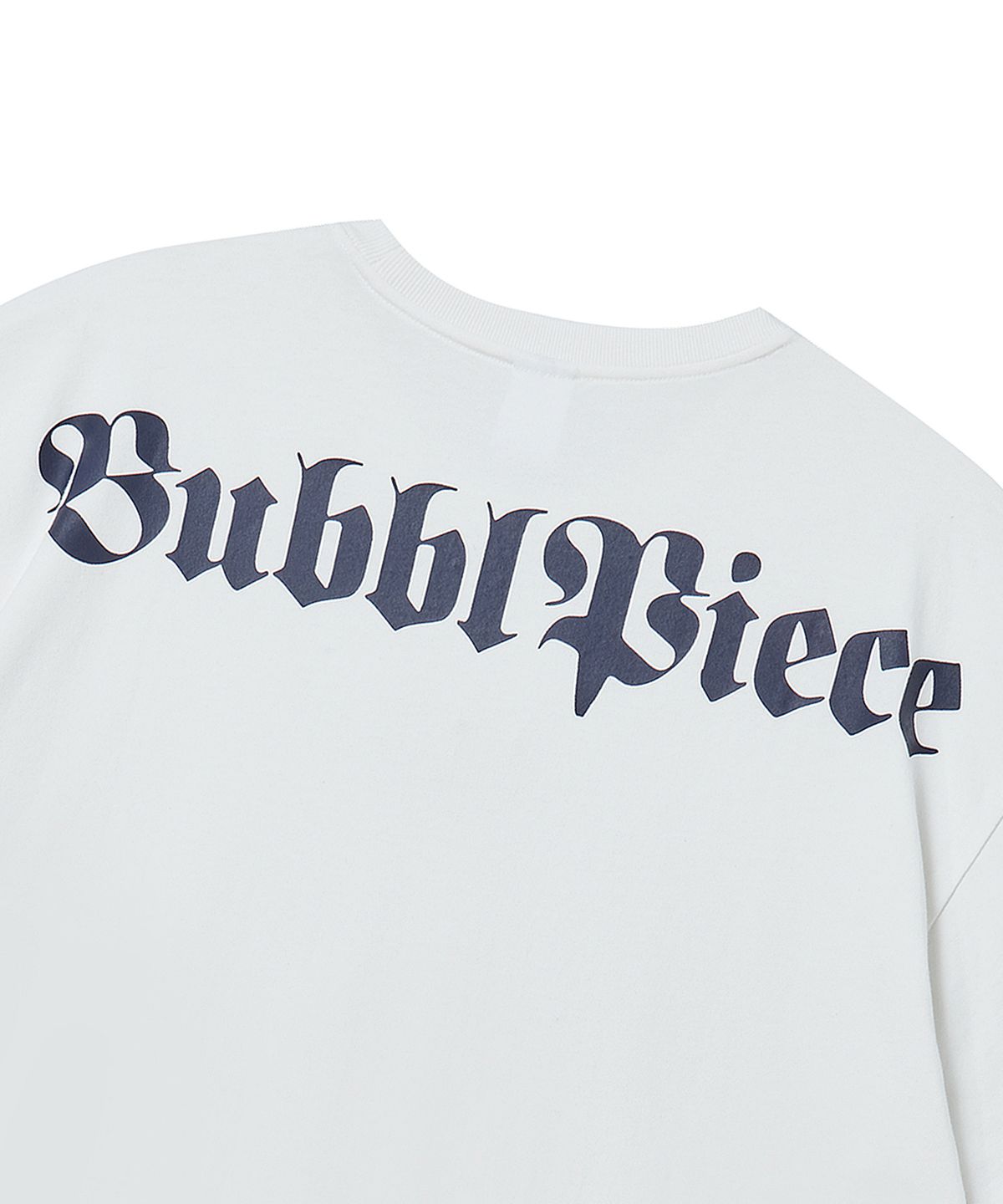 버블피스(BUBBLPIECE) 20수 미들에이지 티셔츠_화이트