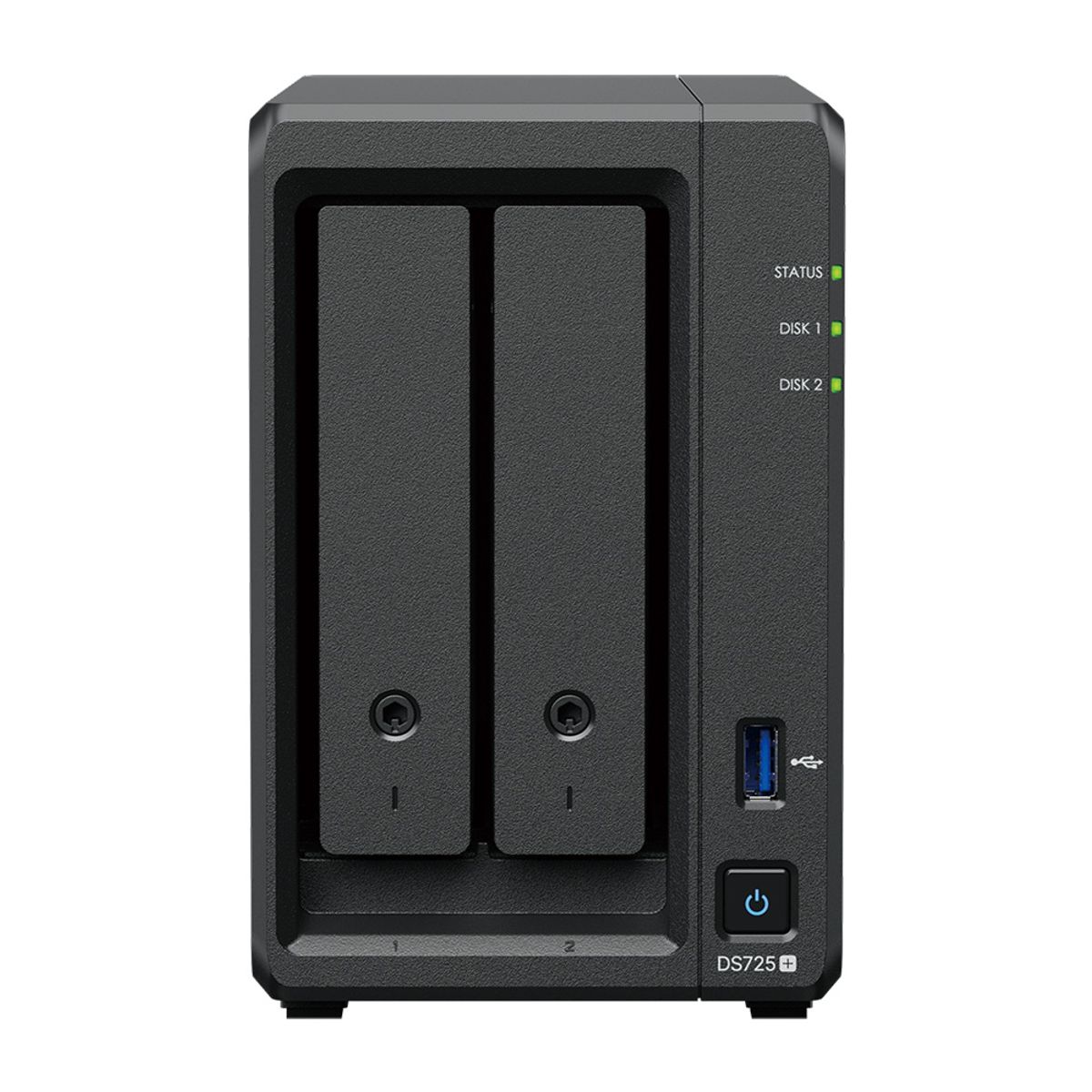시놀로지(SYNOLOGY) 나스 DS725+ (2베이) 기업용 NAS구축 서버 케이스 (하드미포함)