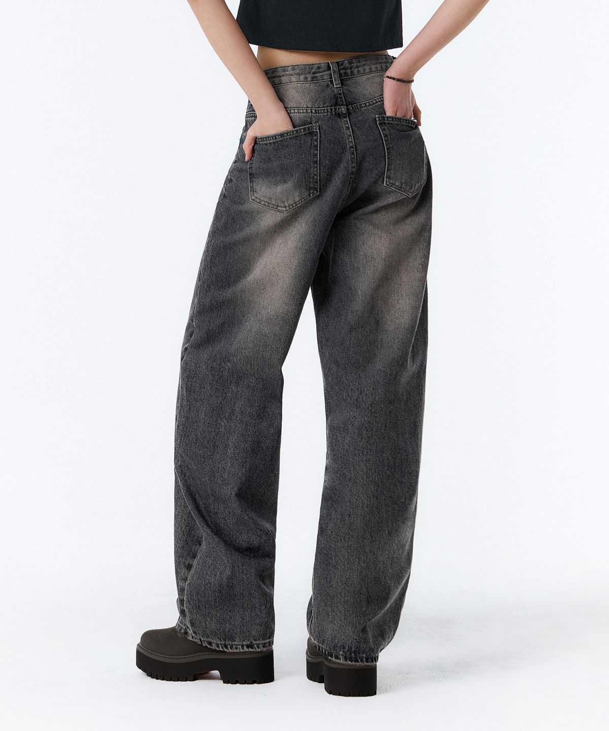 랜덤오프(RANDOMOFF) BTB : BREEZE WASHING JEANS [ASH CHARCOAL]