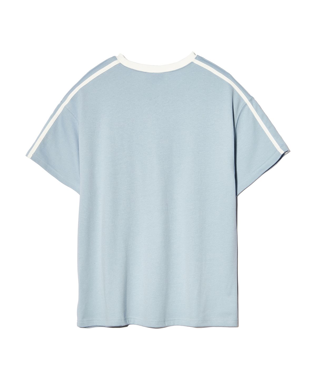 피스메이커(PIECE MAKER) [2TYPE] TRACK JERSEY HEAVY COTTON TEE (SKY BLUE)