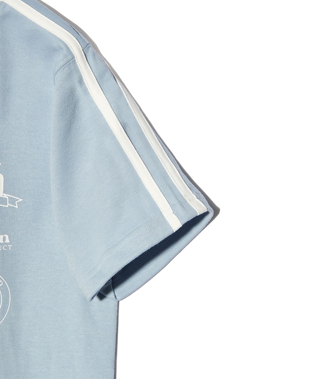 피스메이커(PIECE MAKER) [2TYPE] TRACK JERSEY HEAVY COTTON TEE (SKY BLUE)