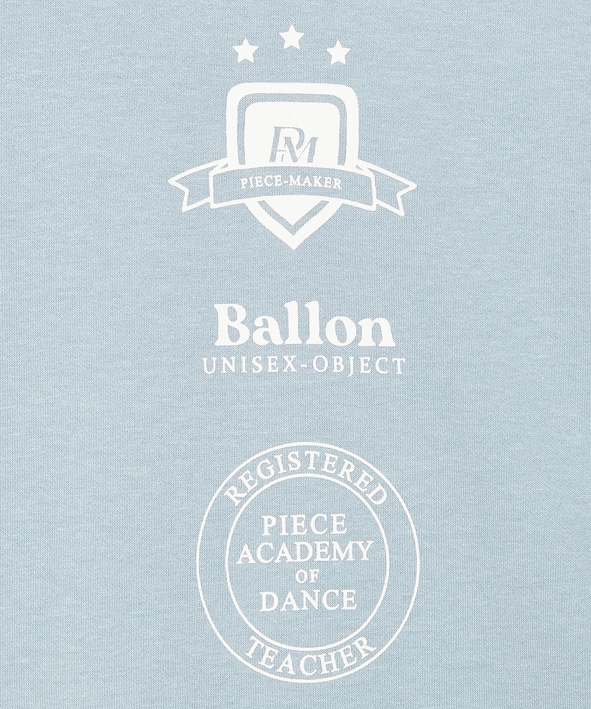 피스메이커(PIECE MAKER) [2TYPE] TRACK JERSEY HEAVY COTTON TEE (SKY BLUE)