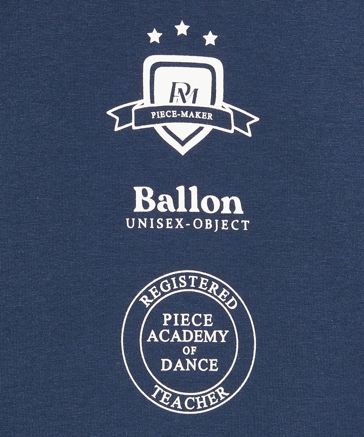 피스메이커(PIECE MAKER) [2TYPE] TRACK JERSEY HEAVY COTTON TEE (NAVY)