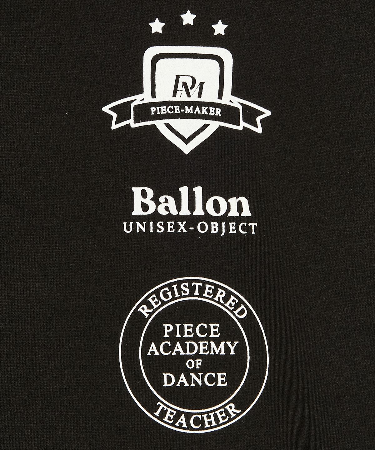 피스메이커(PIECE MAKER) [2TYPE] TRACK JERSEY HEAVY COTTON TEE (BLACK)