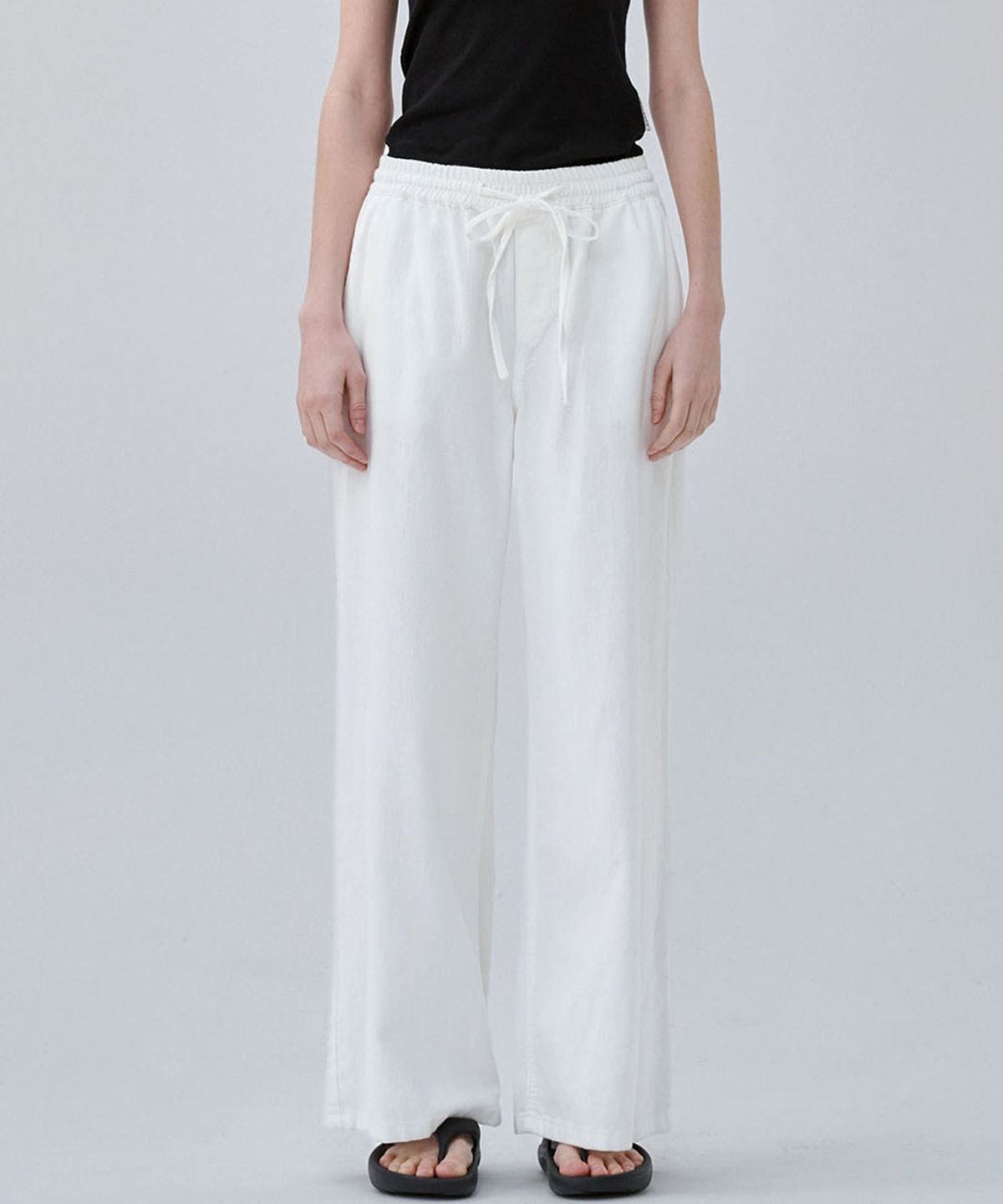 마롭(MALOUPE) 9144 경량 밴딩 데님 (화이트)