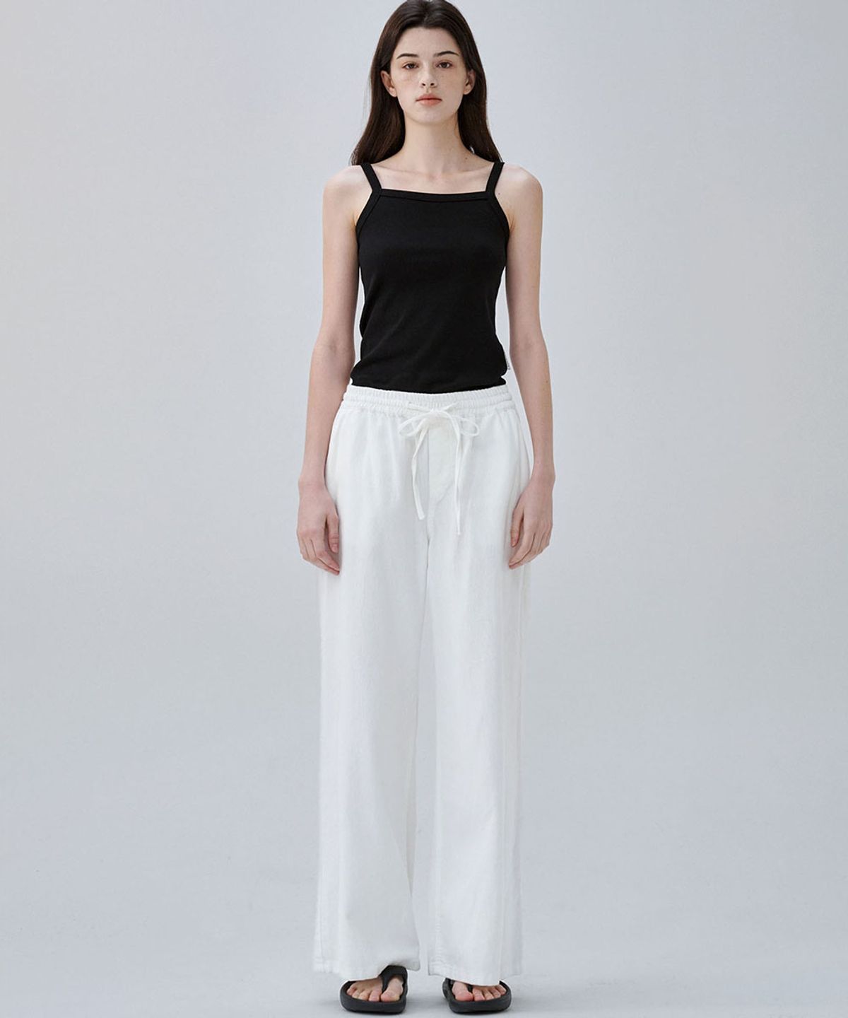 마롭(MALOUPE) 9144 경량 밴딩 데님 (화이트)