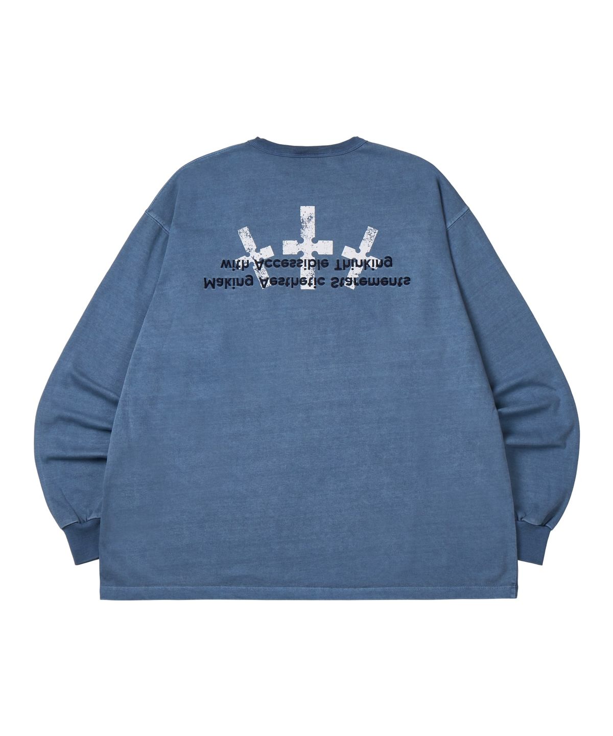 마사트(MASAT) P.Crusades long sleeve _ Smoke blue