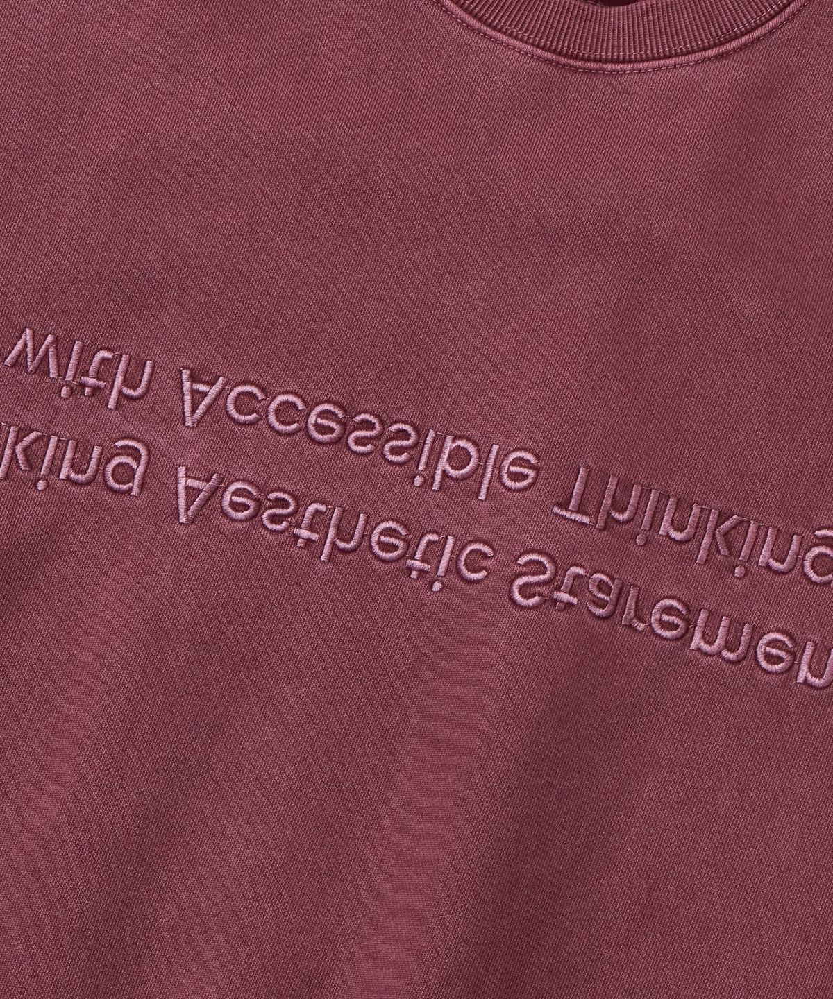 마사트(MASAT) P.Basic cross Sweatshirt _ Solid pink