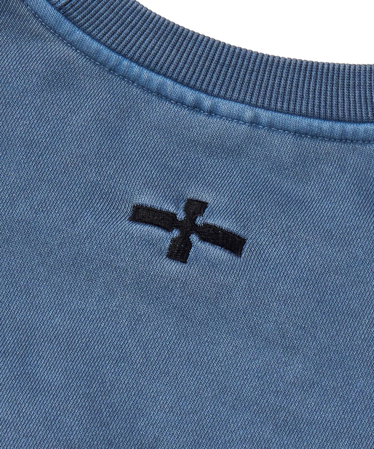 마사트(MASAT) P.Basic cross Sweatshirt _ Smoke blue