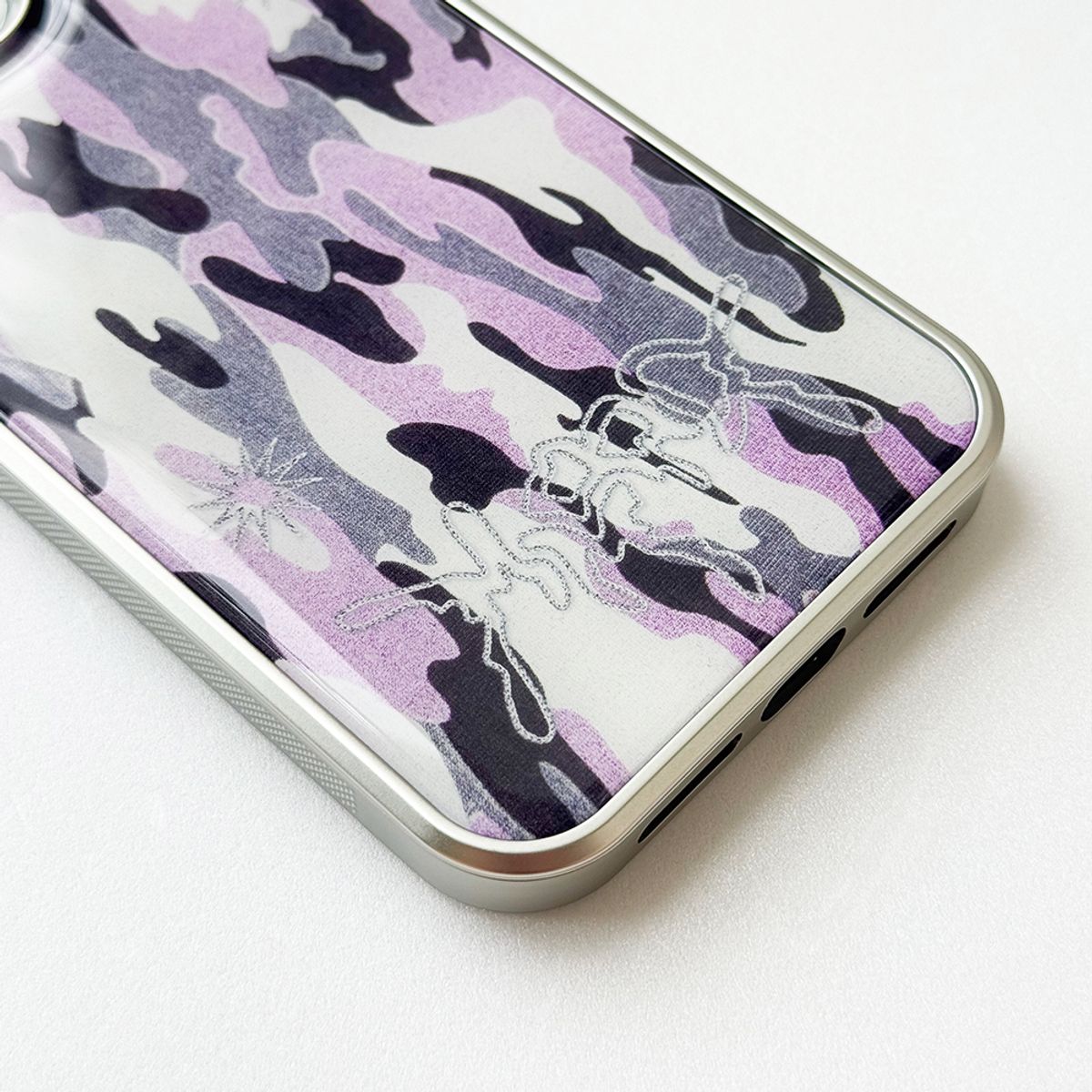 메모리즈바운더리(MEMORIESBOUNDARY) Sharpburst Camouflage Phone Case (SV_Pink)