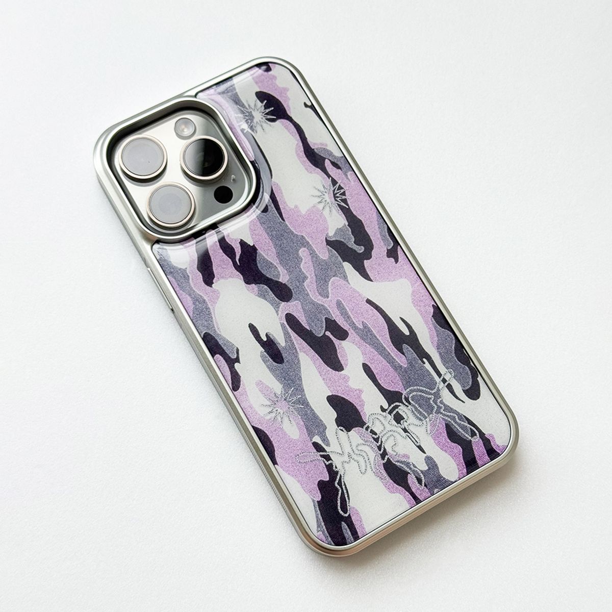 메모리즈바운더리(MEMORIESBOUNDARY) Sharpburst Camouflage Phone Case (SV_Pink)