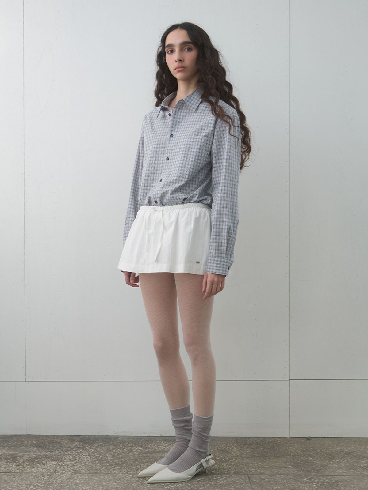 기준(KIJUN) Pure Layered Shorts Off-White