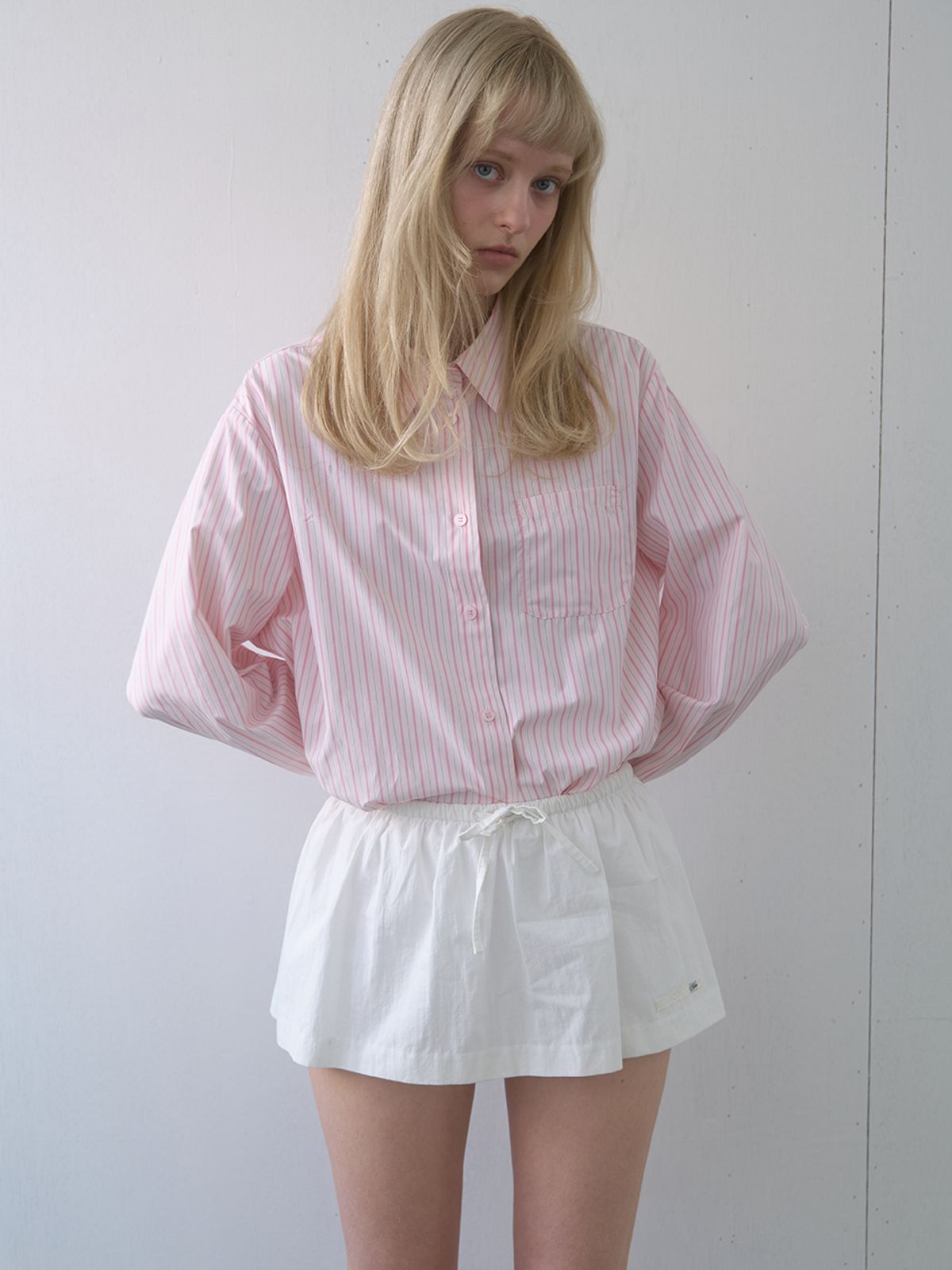 기준(KIJUN) Pure Layered Shorts Off-White