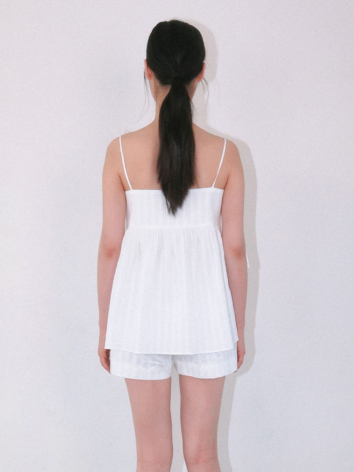 기준(KIJUN) Pure Lace Camisole Off-White