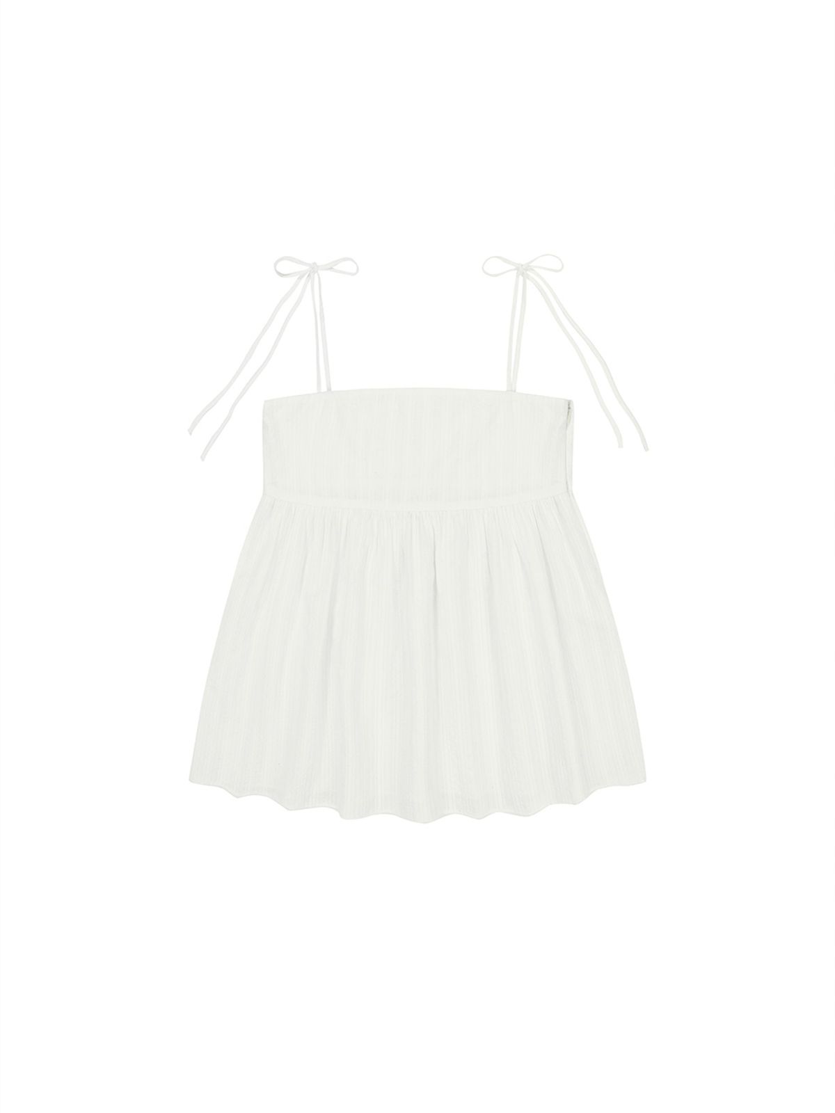 기준(KIJUN) Pure Lace Camisole Off-White