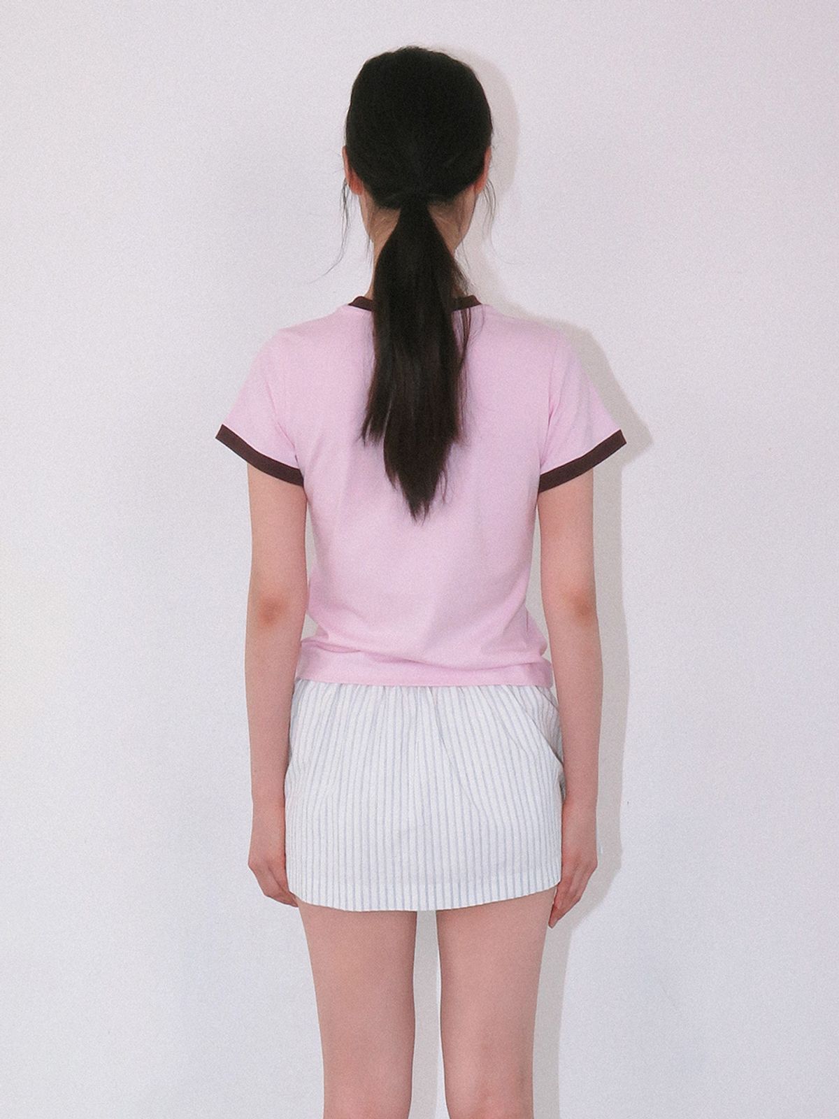 기준(KIJUN) Soleil Tee Pink