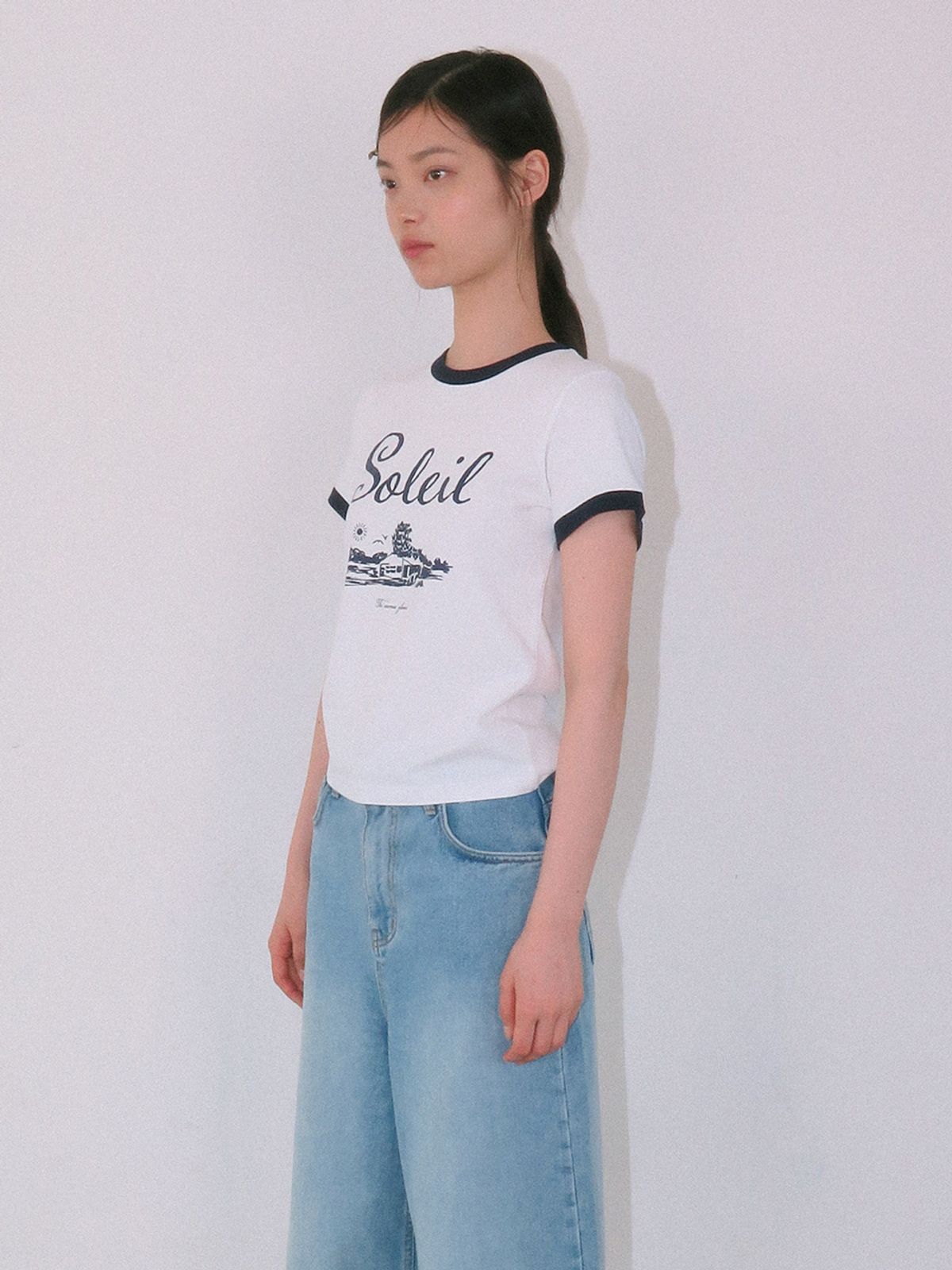 기준(KIJUN) Soleil Tee Off-White