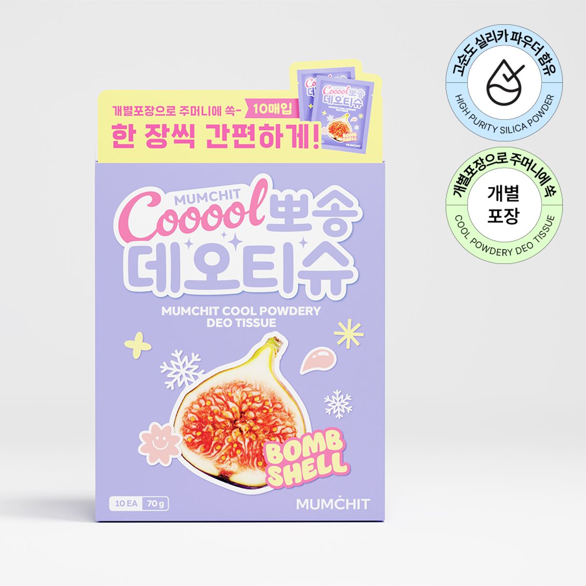멈칫(MUMCHIT) [3SET] 쿨 뽀송 데오티슈(10매)