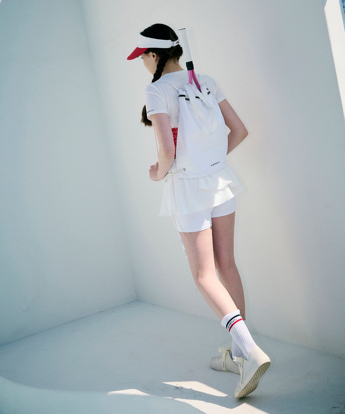 칸디니(KANDINI) Lucky&7 X 칸디니 테니스 스트링 백(화이트)