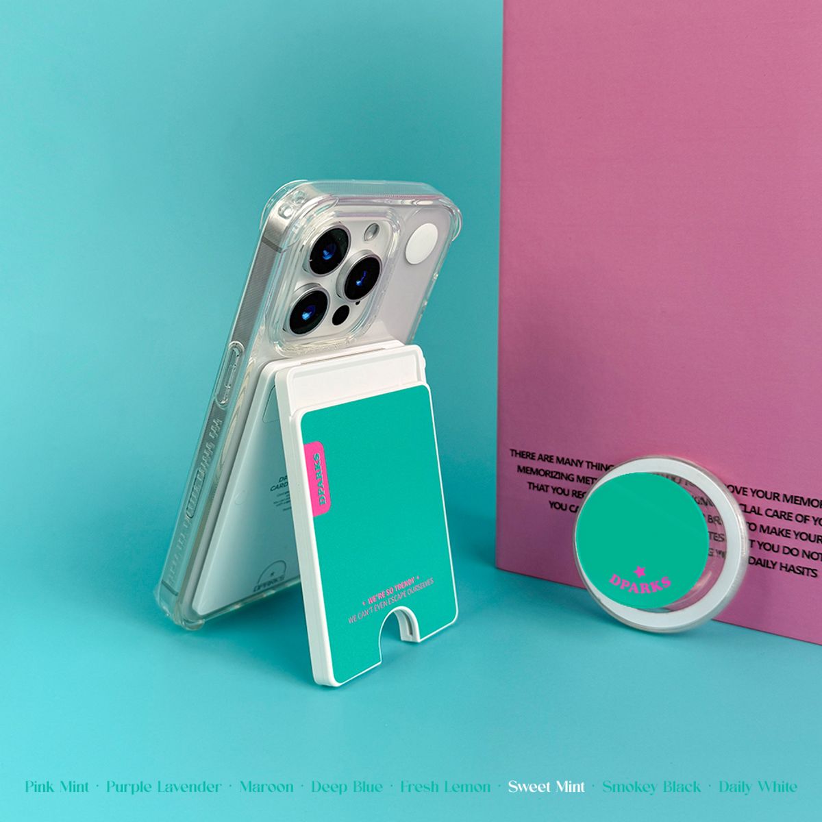 디팍스(D'PARKS) 8 COLOR Collection-Magnetic 맥세이프 스탠드 카드홀더