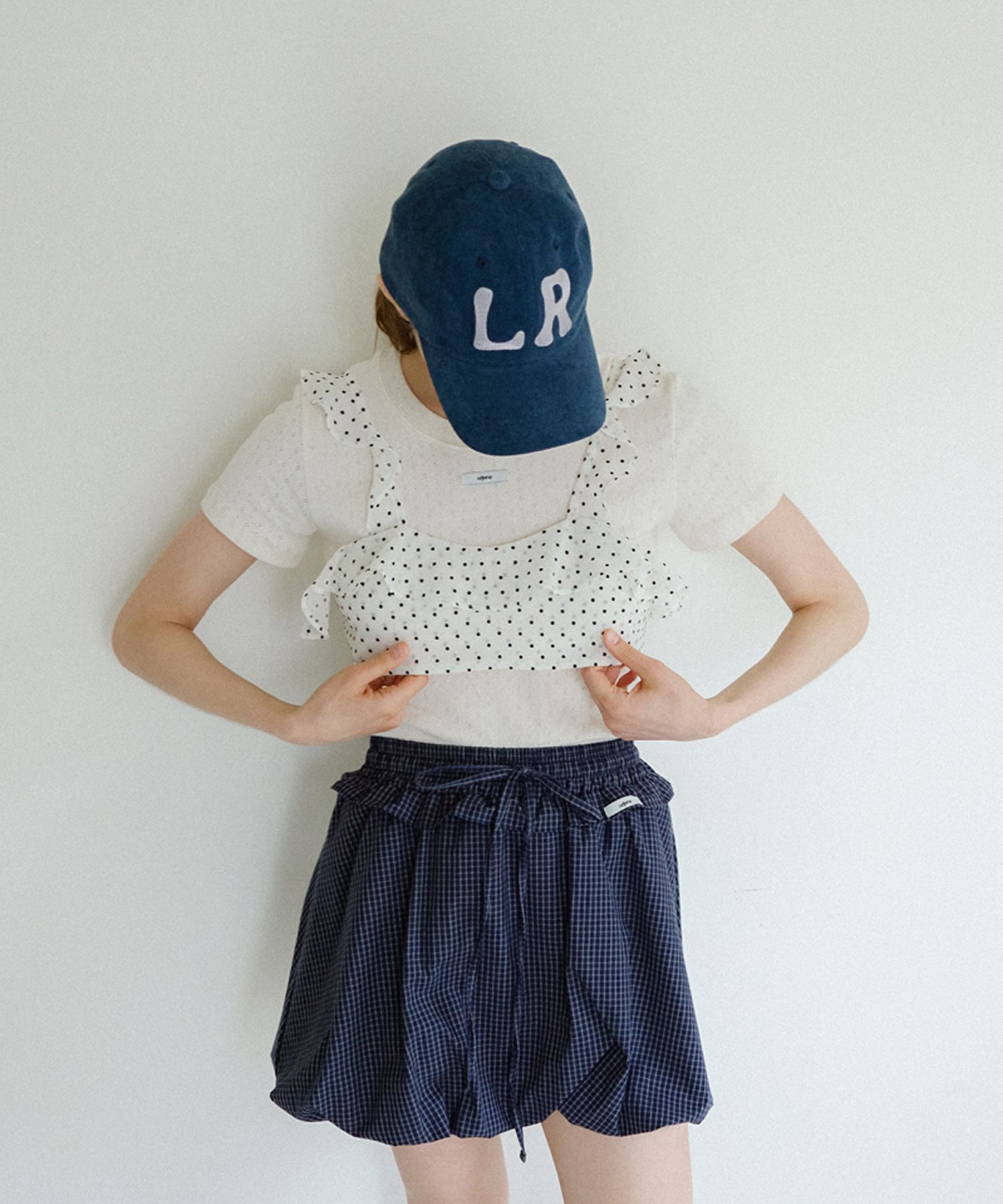 MUSINSA | LETERIE LR VINTAGE LOGO CAP_NAVY