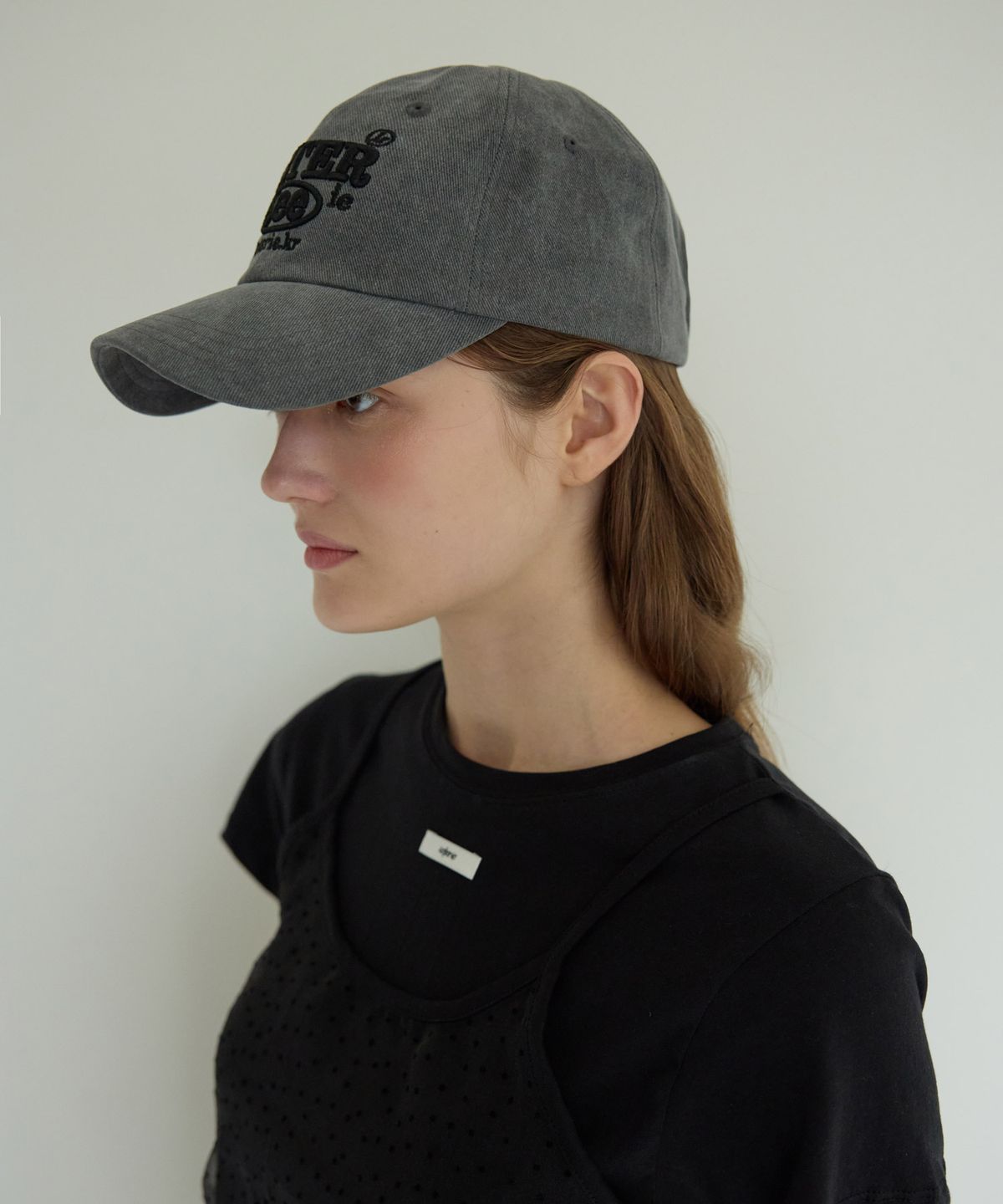 레터리(LETERIE) LETERIE LOGO CAP_DARK GREY