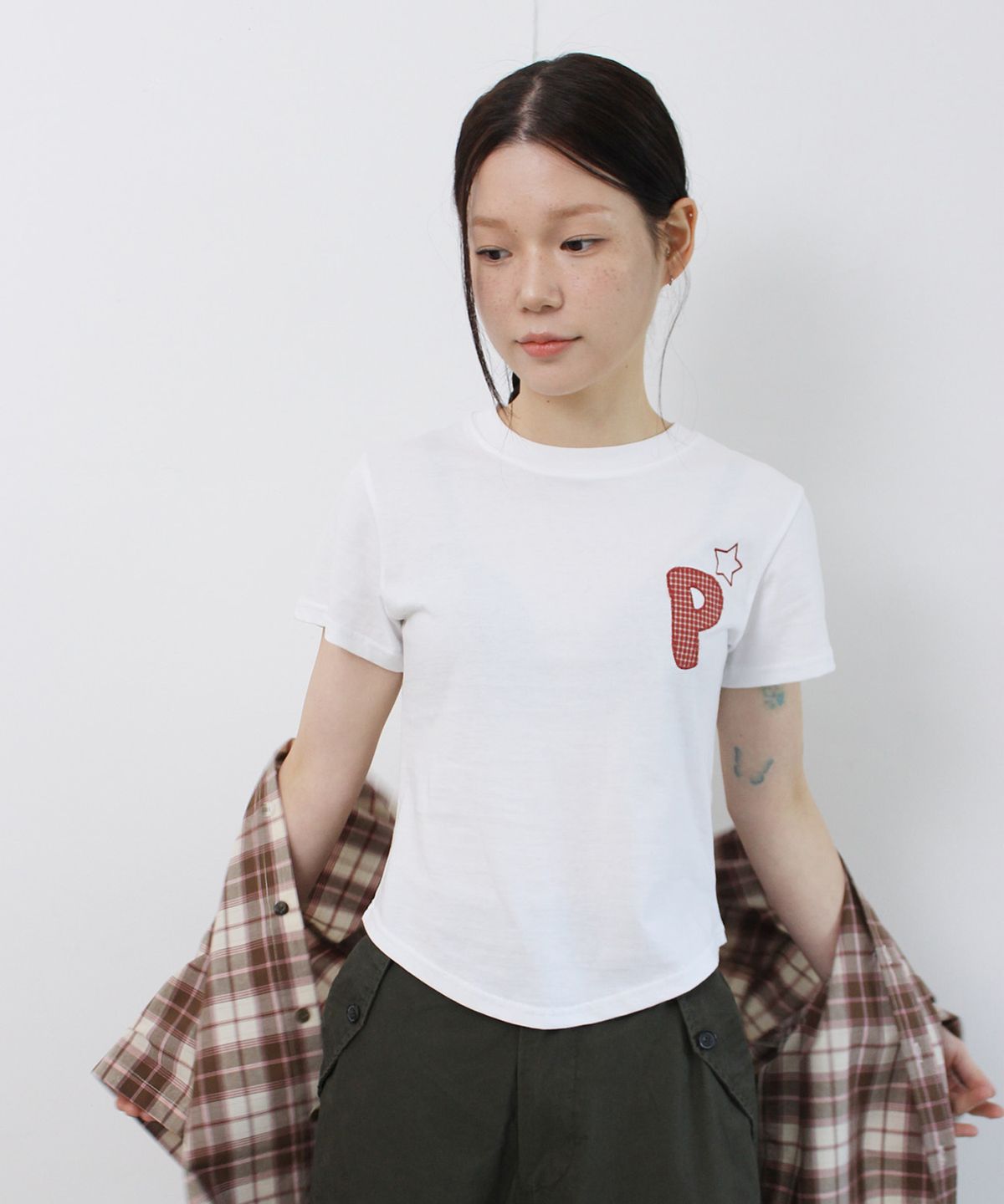 패러킷(PARAKEET) 스타 로고 티셔츠 (화이트)