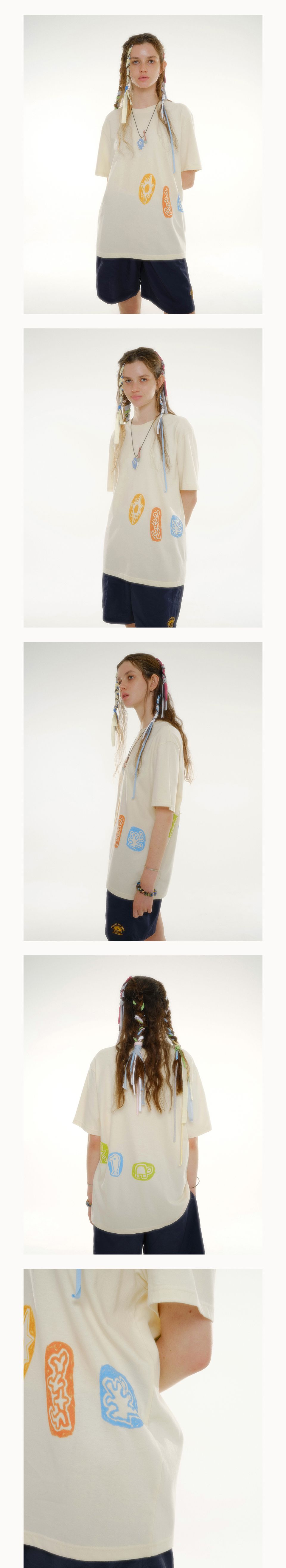 【HELLO SUNRISE】 HS x ETCblank Ocean Harmony Tee /追跡付 HS x ETCblank Under The Sea Tee_3% Gray - 감도 깊은 취향