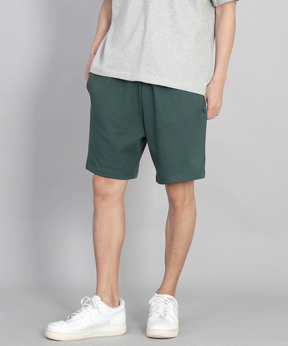 세인트크루(SAINTCREW) 무지 워킹 스웨트쇼츠 WSS-375 다크그린