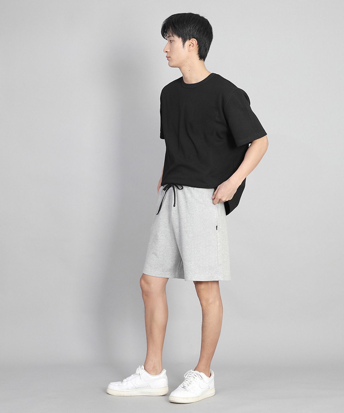 세인트크루(SAINTCREW) 무지 워킹 스웨트쇼츠 WSS-375 멜란지그레이