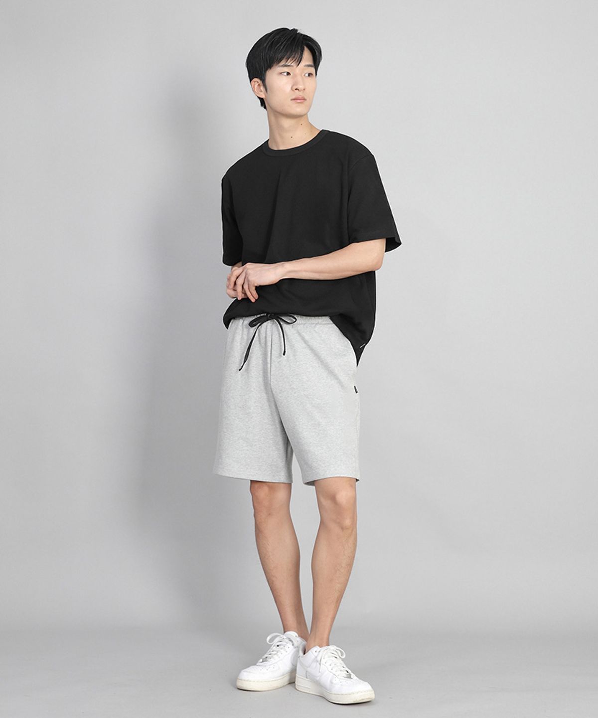 세인트크루(SAINTCREW) 무지 워킹 스웨트쇼츠 WSS-375 멜란지그레이