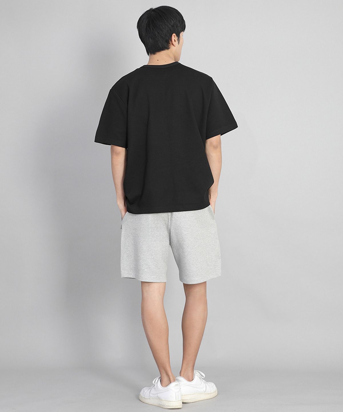 세인트크루(SAINTCREW) 무지 워킹 스웨트쇼츠 WSS-375 멜란지그레이