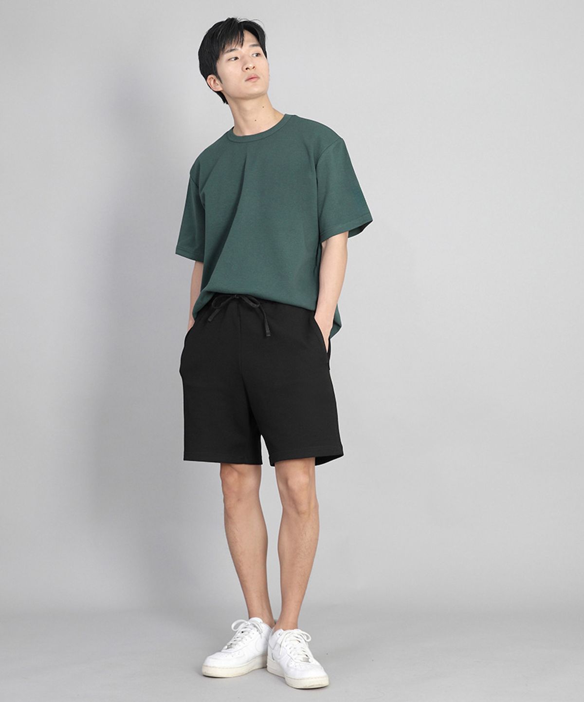 세인트크루(SAINTCREW) 무지 워킹 스웨트쇼츠 WSS-375 블랙