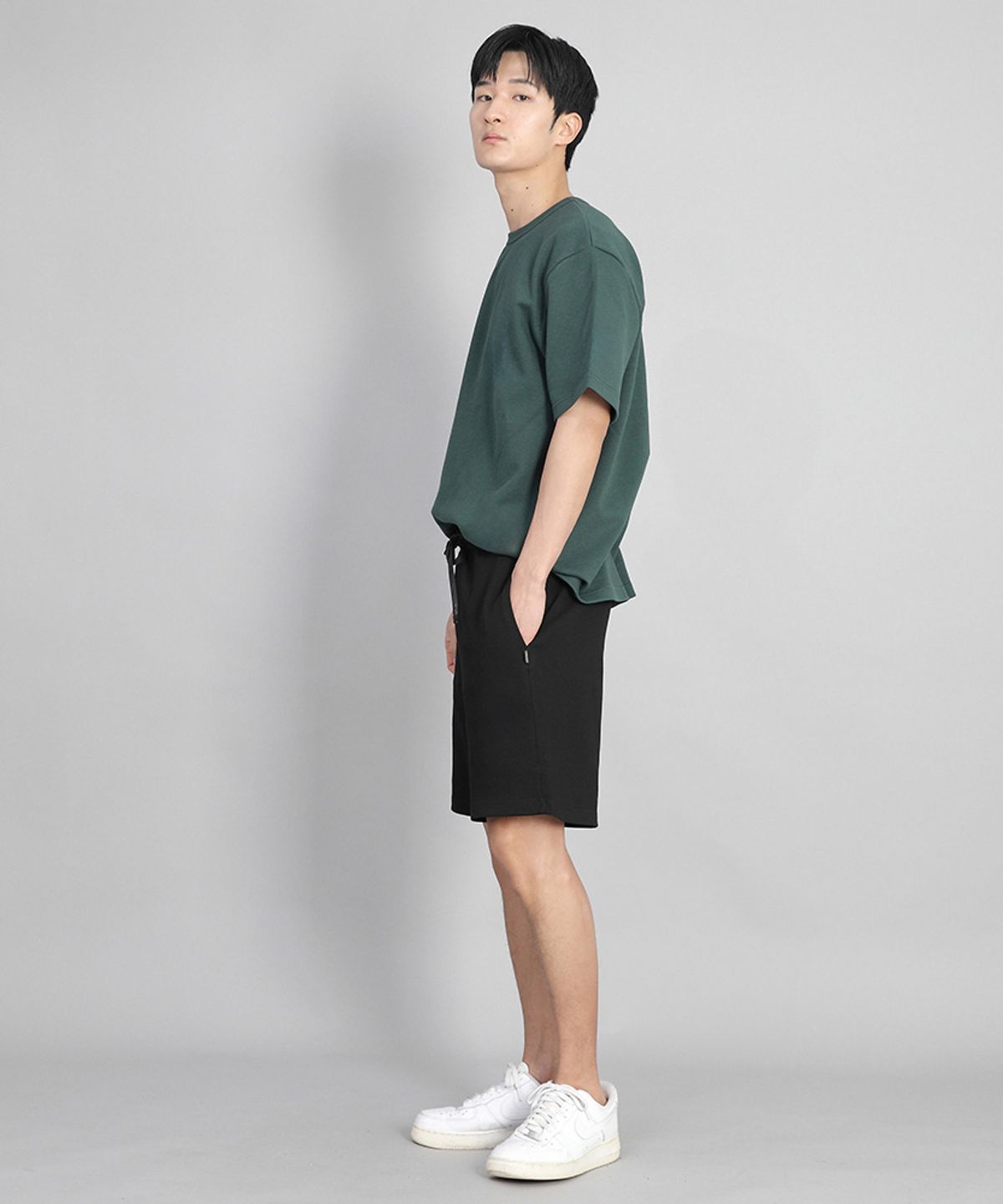 세인트크루(SAINTCREW) 무지 워킹 스웨트쇼츠 WSS-375 블랙