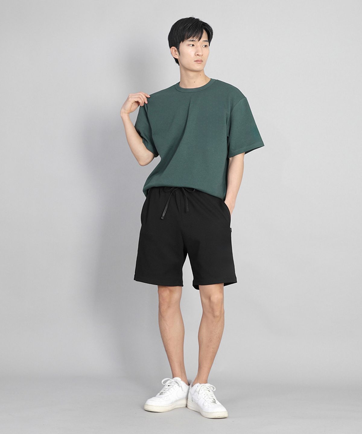 세인트크루(SAINTCREW) 무지 워킹 스웨트쇼츠 WSS-375 블랙