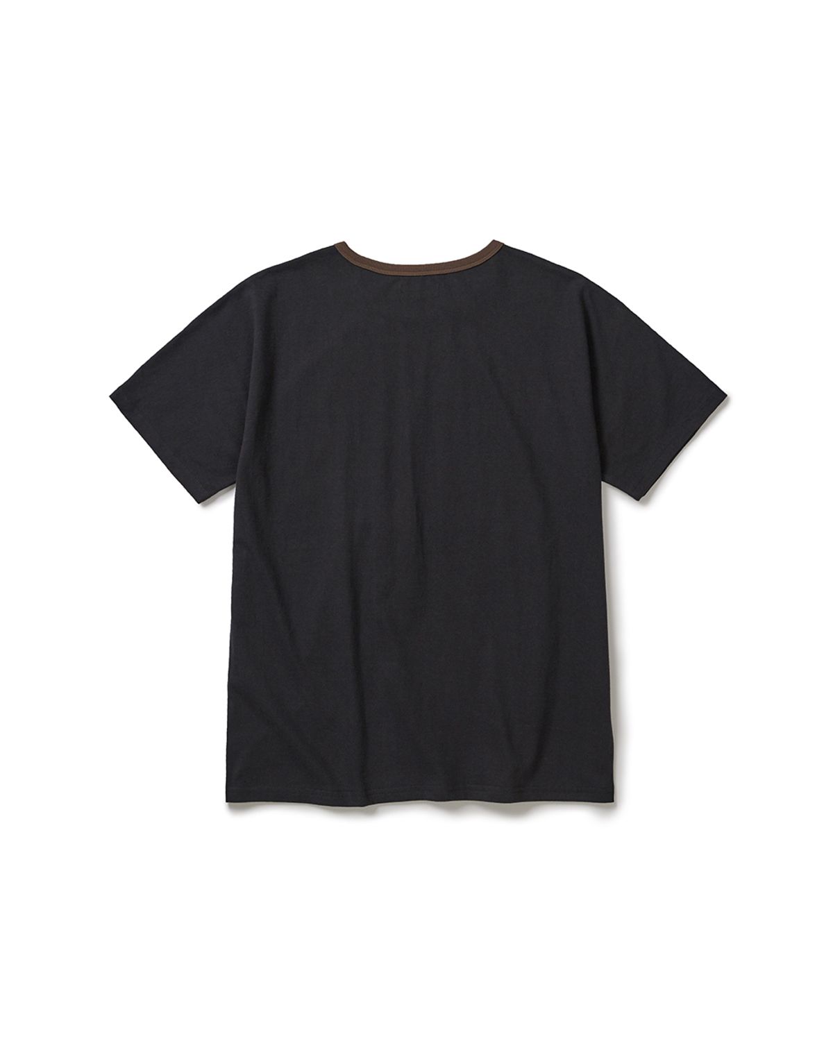 카락터(KARACTOR) Patchwork pocket half T-shirts / Dusty black