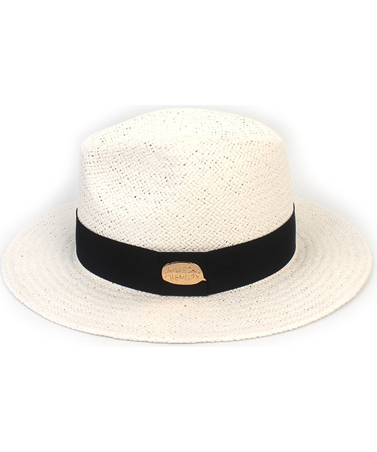 유니버셜 케미스트리(UNIVERSAL CHEMISTRY) Swing Basic White Fedora 여름페도라