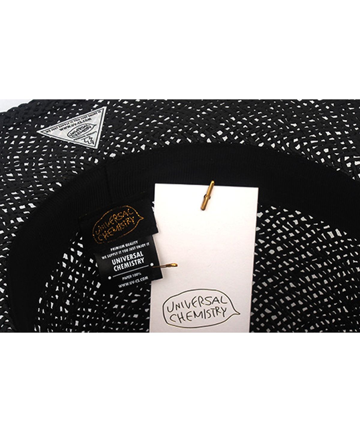 유니버셜 케미스트리(UNIVERSAL CHEMISTRY) Swing Basic Black Fedora 여름페도라