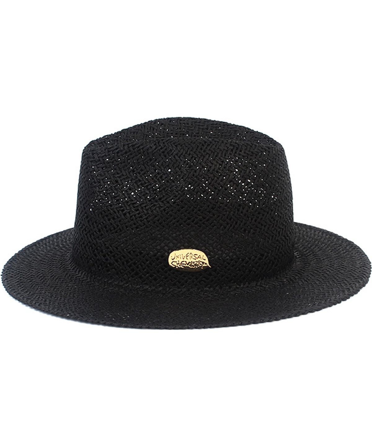 유니버셜 케미스트리(UNIVERSAL CHEMISTRY) Swing Basic Black Simple Fedora 여름페도라