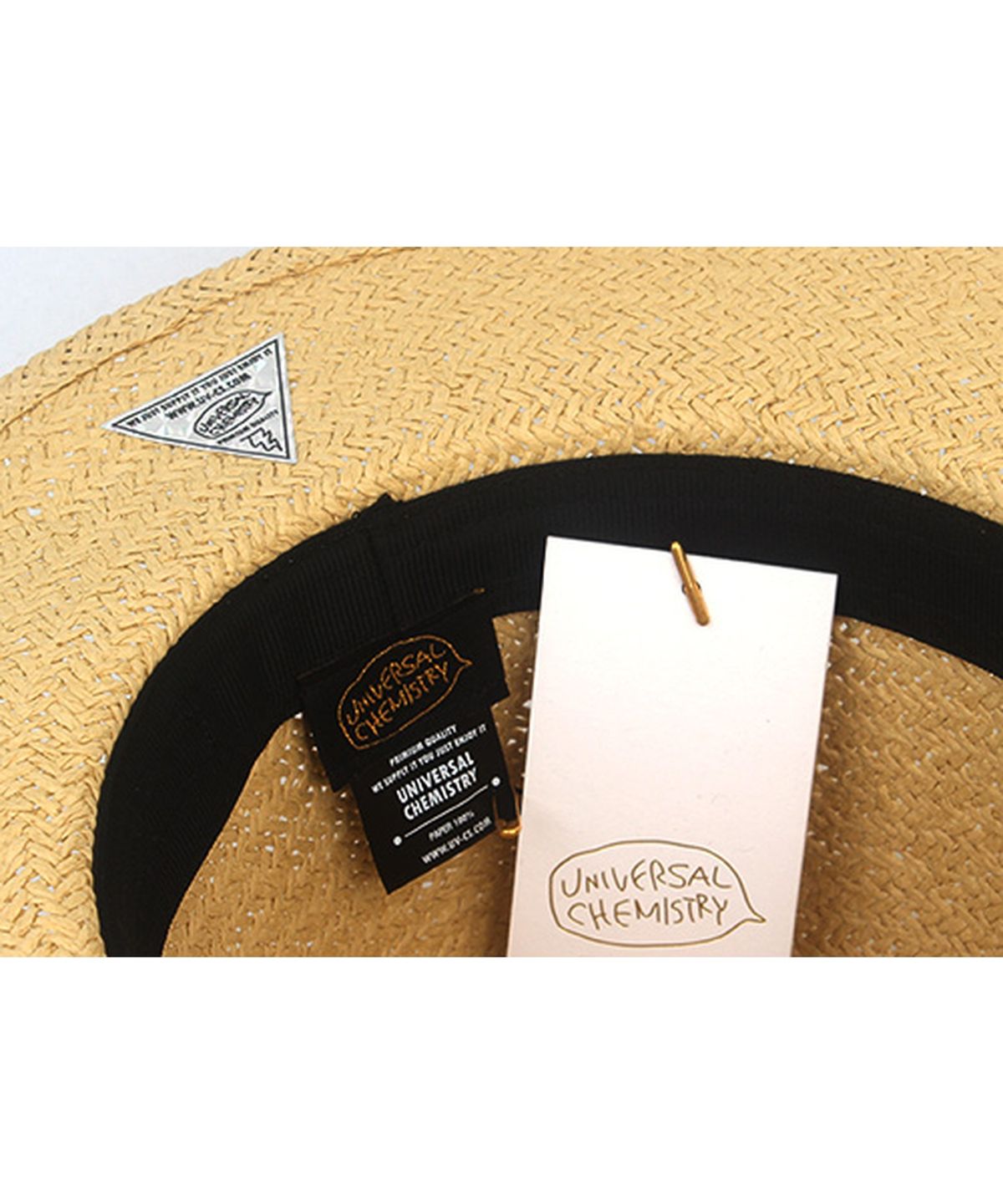 유니버셜 케미스트리(UNIVERSAL CHEMISTRY) Swing Basic Beige Simple Fedora 여름페도라